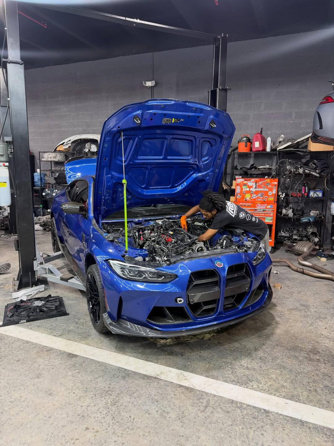 BMW M4 Competition in the bay